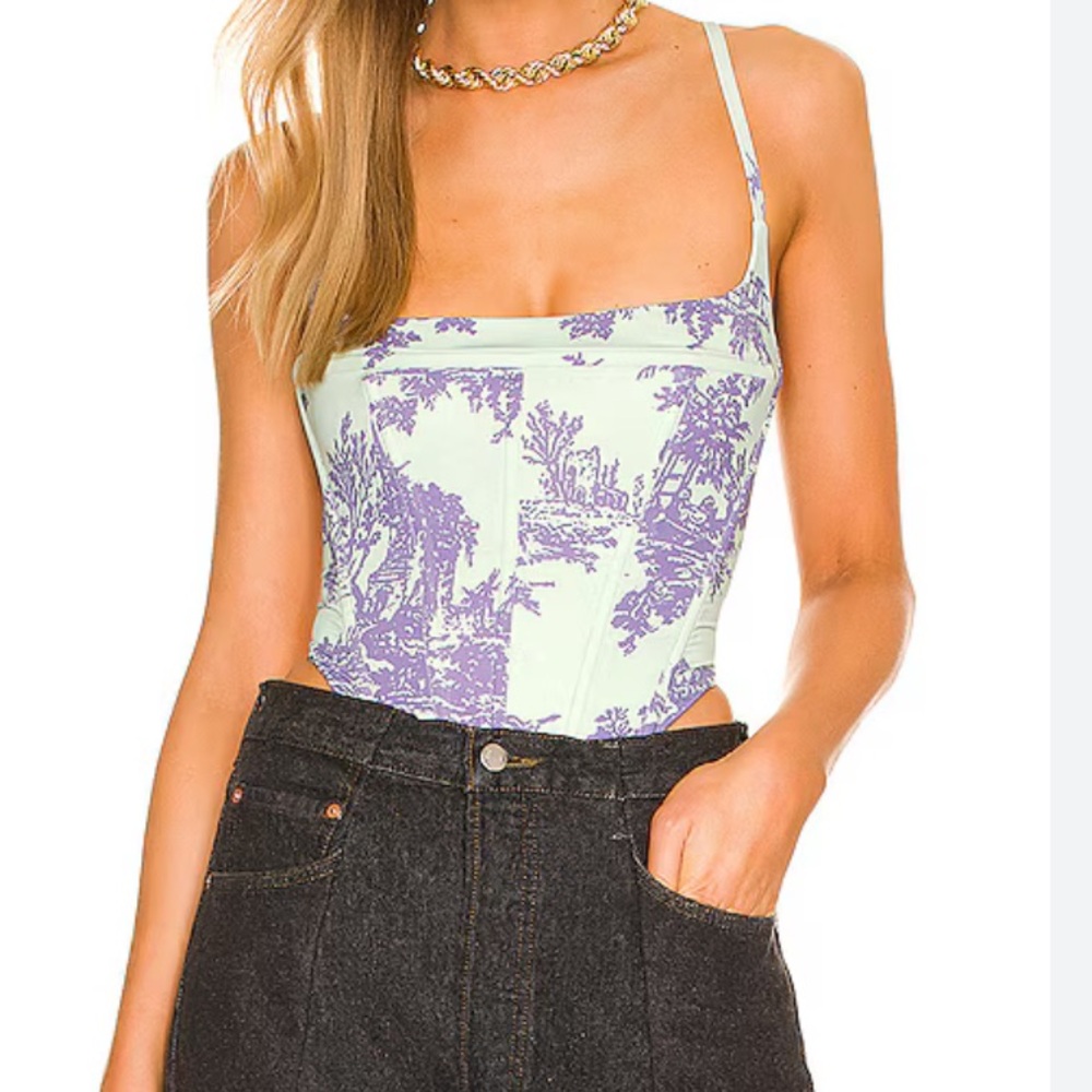 Miaou Venus mint toile corset